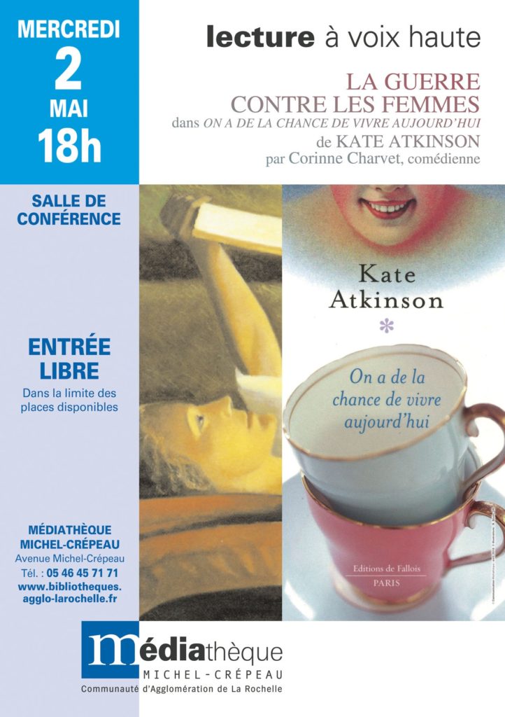 Lecture à Voix Haute - "La Guerre contre les Femmes" et "Genèse" de Kate Atkinson